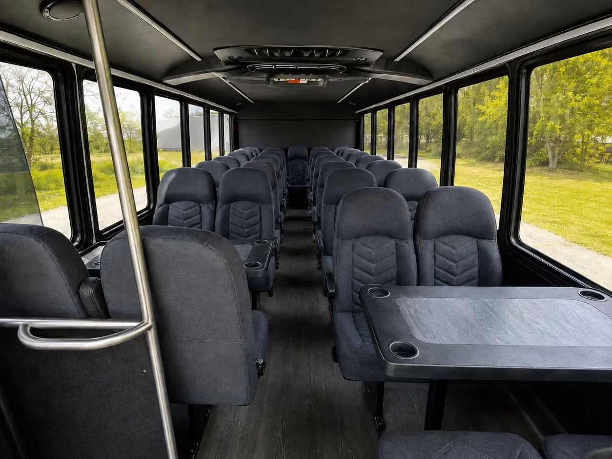 15 35 passenger minibus interior
