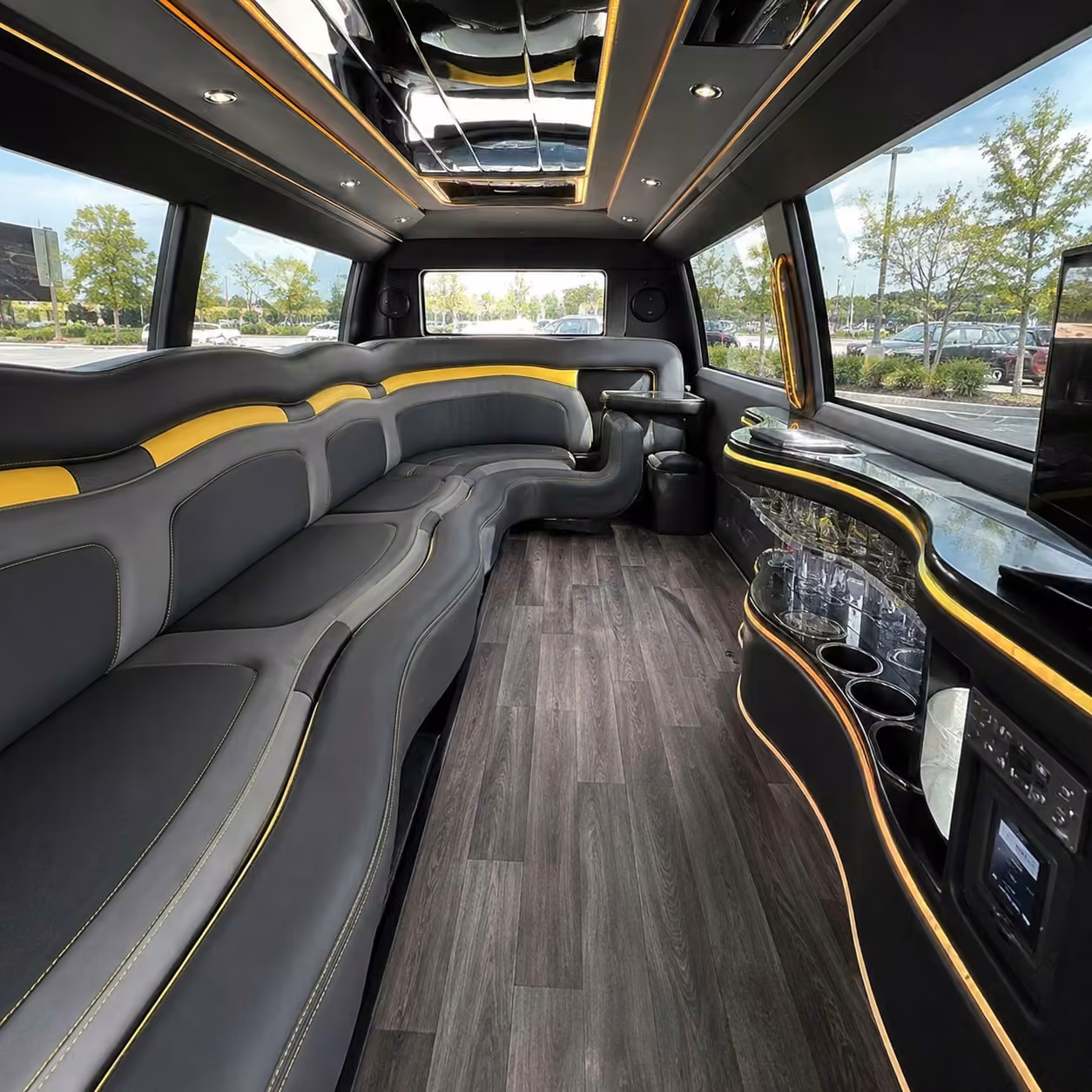 hummer limo interior