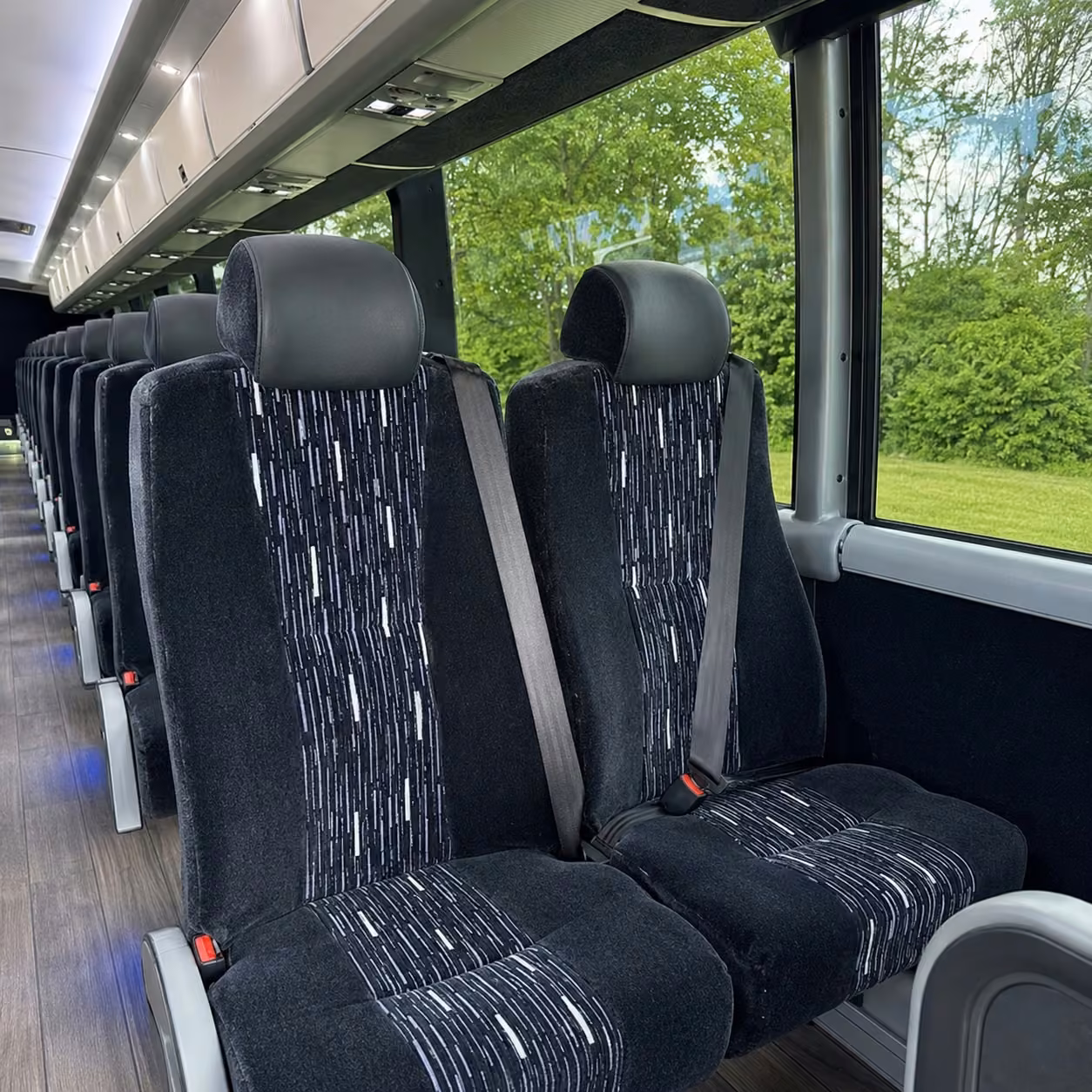 jacksonville charter bus interior